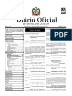 Diário Oficial SC resume atos oficiais