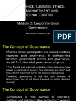 Governance, Business, Ethics, Risk Management-Module 2
