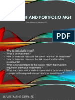 MODULE 1- Investment and Portfolio Mgt.