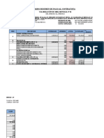 Resumen de valorización de obra mensual No 01 construcción de pista y vereda