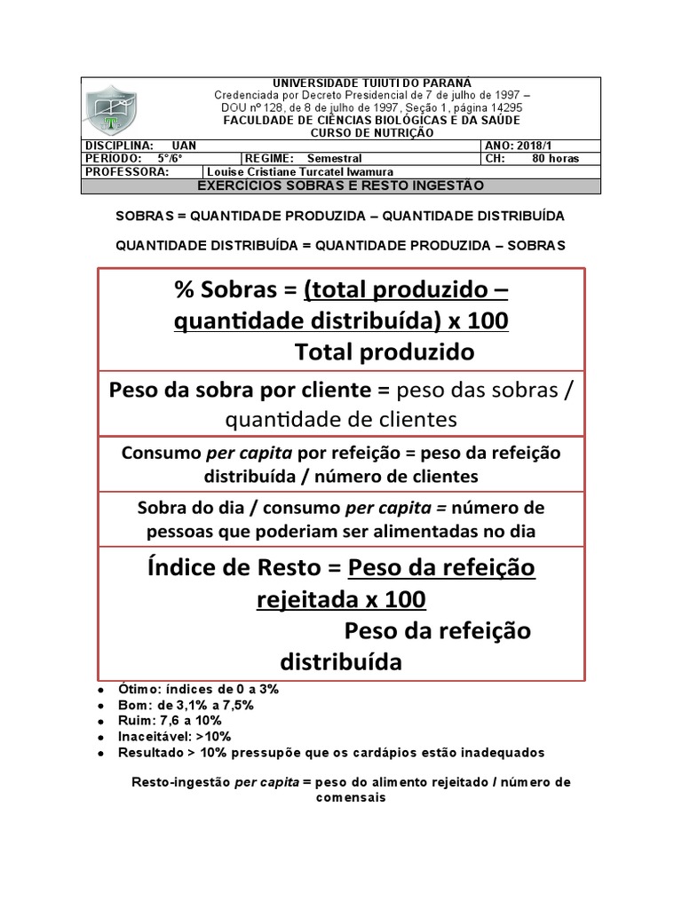 Exercicios sobras e resto ingestao respostas download gr tis pdf