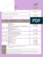 Dawn Pink Travel Itinerary Planner