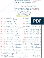 Tabla de Derivadas