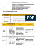 Plan de Reforzamiento Quinto