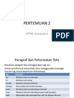 PERTEMUAN 2 HTML Lanjutan