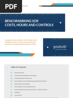 Benchmarking Sox Costs, Hours and Controls