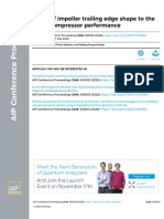 Effect of Impeller Trailing Edge Shape To The Radial Compressor Performance