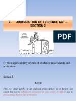 Jurisdiction of Evidence Act - Section 2