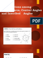 The Relations Among Chords, Arcs, Central