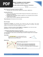 Hinge Theorem Worksheet PDF