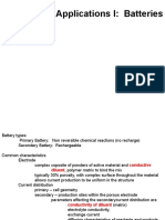 Energy Applications II.   Batteries