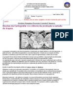 Apostilas de Geografia Presencial (1º Anos 06, 07, 08 - 2º Bim.) - Cartografia Mapas.