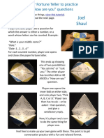 How Are You Paper Fortune Teller Download