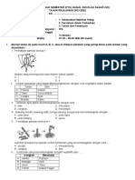 Soal PTS Ipa Kelas Vi Semester Ganjil 2021-2022