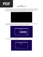 SOP Installation Windows 10
