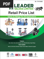 Retail Price List: Valves & Fittings For All Applications