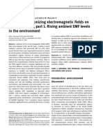 Effects of Non-Ionizing Electromagnetic Fields On Ora and Fauna, Part 1. Rising Ambient EMF Levels in The Environment