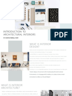 Introduction to Interior Architecture