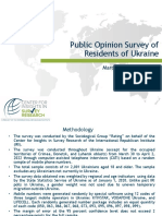 Ukraine Survey Shows Strong Support for War Effort