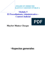 Control judicial de actuaciones administrativas
