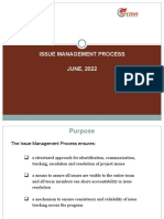 Issue Management Process JUNE, 2022