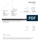 Invoice For Nguyen Thanh Lam