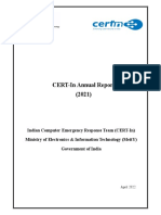 CERT-In Annual Report (2021)