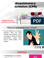 Cardiopulmonary Resuscitation (CPR) : Presented By:-Swapnil Wanjari