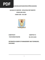 CFOA Practical File