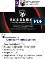 In Hong Enterprise Co precision machining manufacturer Taiwan