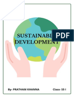 Sustainable Development: By-Pratham Khanna Class - S5 I