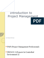 Project Management PTC-Lecture 1