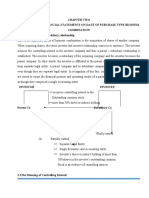 Consolidated financials for purchase business combinations