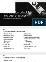 Working in The Video Industry (Design Principles & Best Practices)