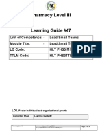 Pharmacy Level III: Learning Guide #47