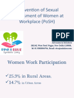 Prevention of Sexual Harassment of Women at Workplace (Posh)