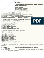 Exercícios Pronomes Relativos1