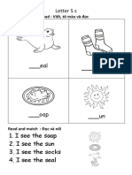 Learn letters S s with a seal story