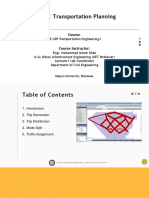 Week 2: Transportation Planning: Course