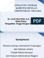 Titik Singgung Tipikor Dengan Hukum Administrasi