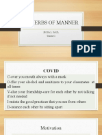 Adverbs of Manner and COVID Awareness