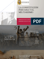 Constitución Peruana y El Militarismo - Zarate Candia Denilson