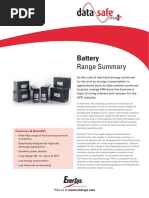 Enersys 12HX540 Datasafe Battery Datasheet | PDF | Electricity ...