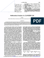 Mathematical Analysis of A Zn/Niooh Cell