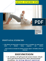 of Postnatal Exerxcise