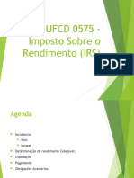 Ufcd 0575 Imposto Sobre o Rendimento (Irs)