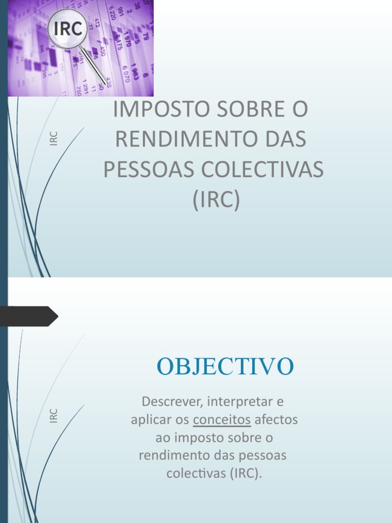 Imposto sobre Rendimento das Pessoas Coletivas | PDF | Impostos ...