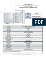 Technical Data Sheet: Thermo Scientific General Purpose Freezer/Refrigerator