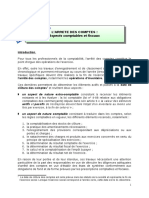 L arrete Des Comptes Aspects Comptables e