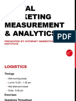 Measurement & Analytics Day II
